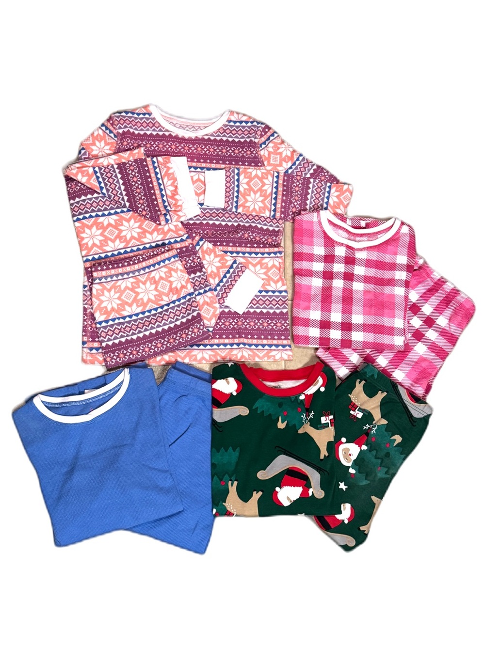 Cuddl Duds & Carter’s Santa Holiday Pajamas Sets